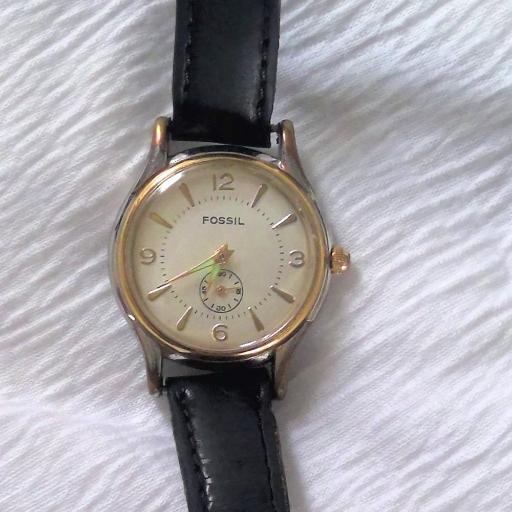 Vintage Fossil TM7261 Watch Original Band Works